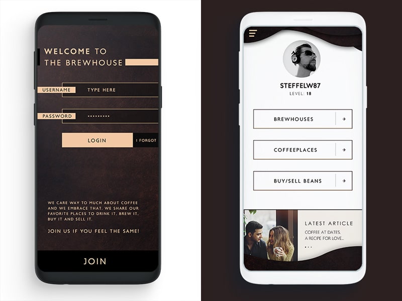 App voor koffie liefhebbers op Android