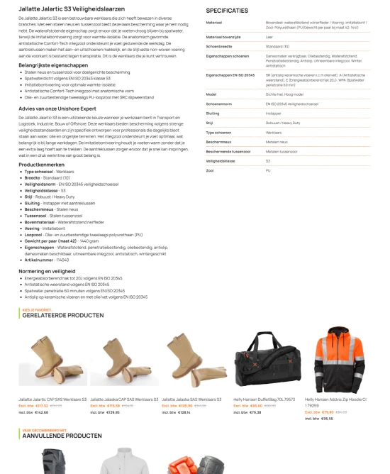 Unishore Shopify Webhop screenshot 3